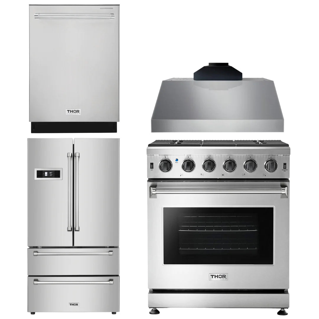 30 Gas Range, Range Hood, Microwave, Refrigerator, Dishwasher L5561