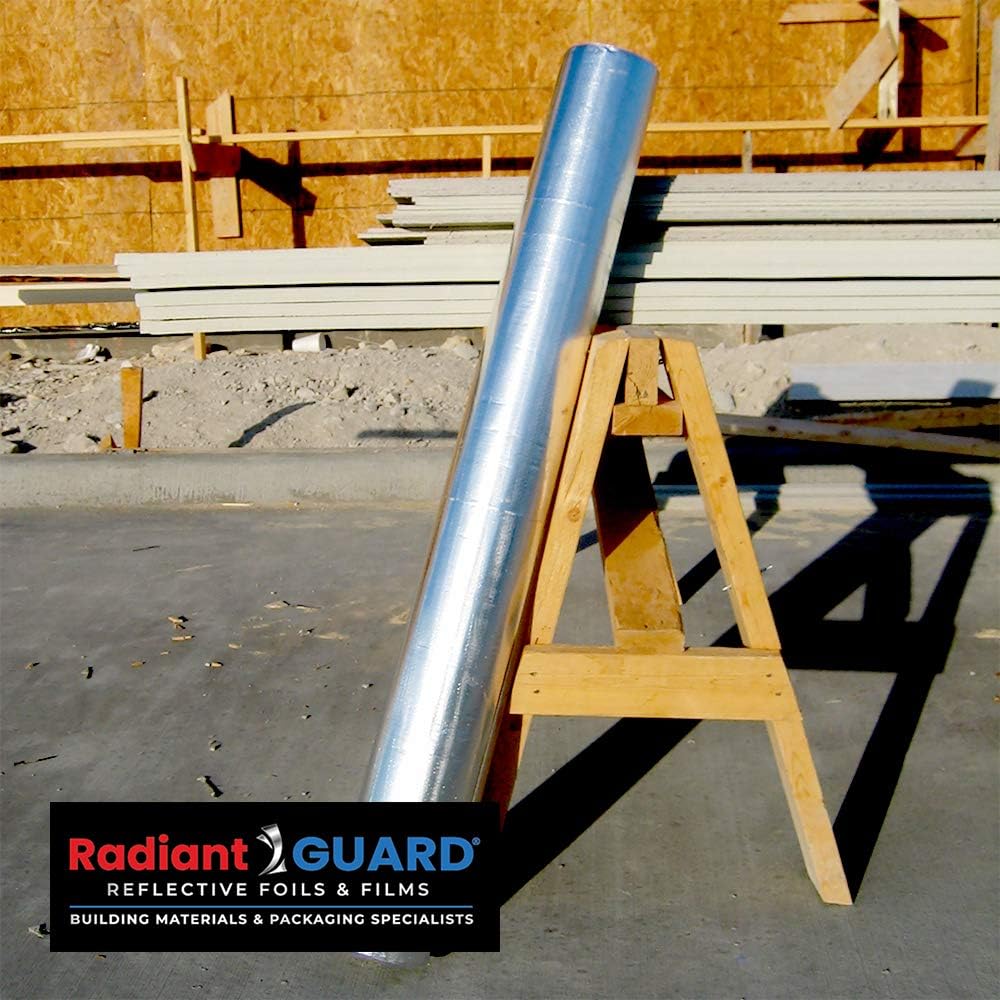 500 sq ft Roll Reflective Aluminum Radiant Barrier Foil Insulation J217093