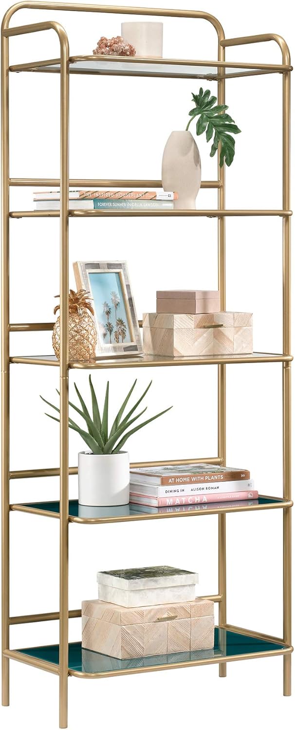 Bookcase, Satin Gold Finish R79641