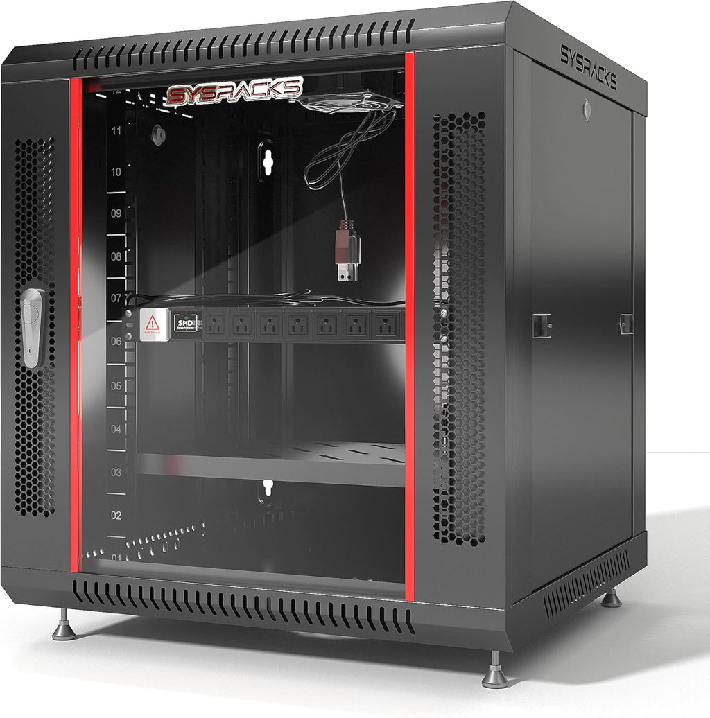 12 U 35 Inch Deep Locking Server Rack Cabinet L2952