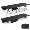 Camping Cot with Leg Extenders 2 in 1 Portable Folding Cot E161778