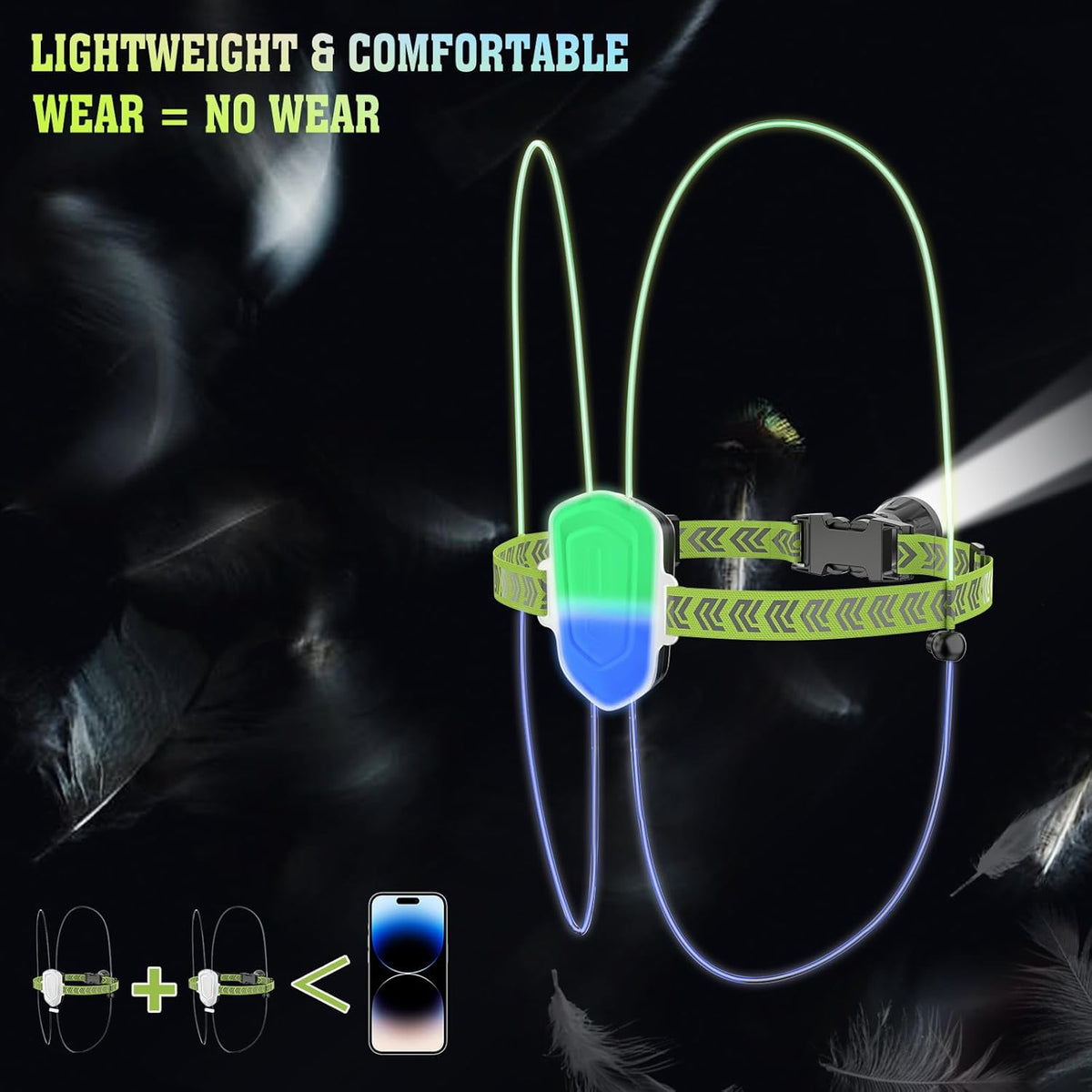 7 Lights Colors Rechargeable LED Reflective Vest V1421