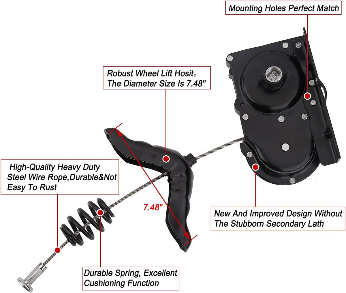 Spare Tire Hoist Carrier Assembly Pack of 2 L697