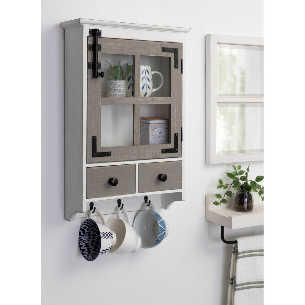 Farmhouse Wood Wall Cabinet F21419