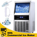 Commercial Ice Maker 90lb Stainless Steel Built-in Cube Machine K22032