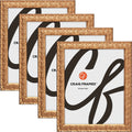 10x11 inch Gold Picture Frame Set of 4 K6479