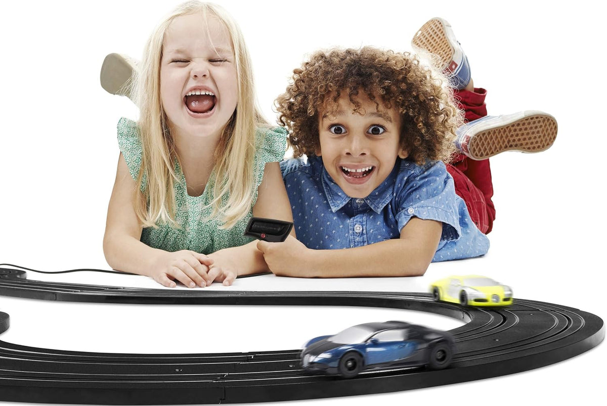 Micro Hyper-Cars Race Slot Car Set (1:64 Scale) H11128