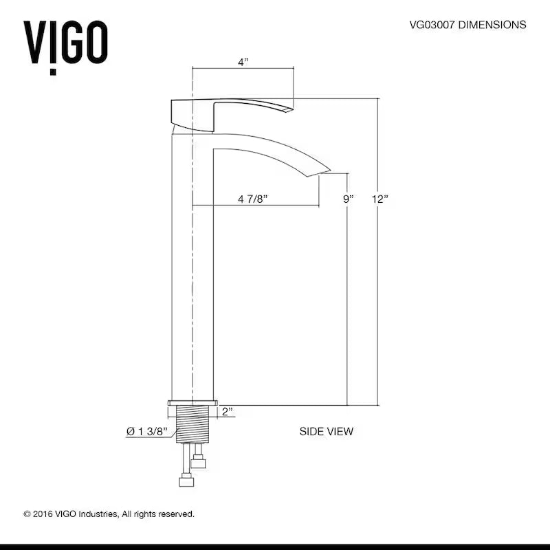 Single Handle Bathroom Vessel Faucet in Chrome R174440