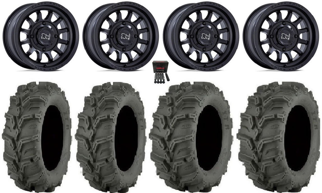 Black Rhino Rapid 14" Wheels 27" Mud Lite XTR Tires C108928