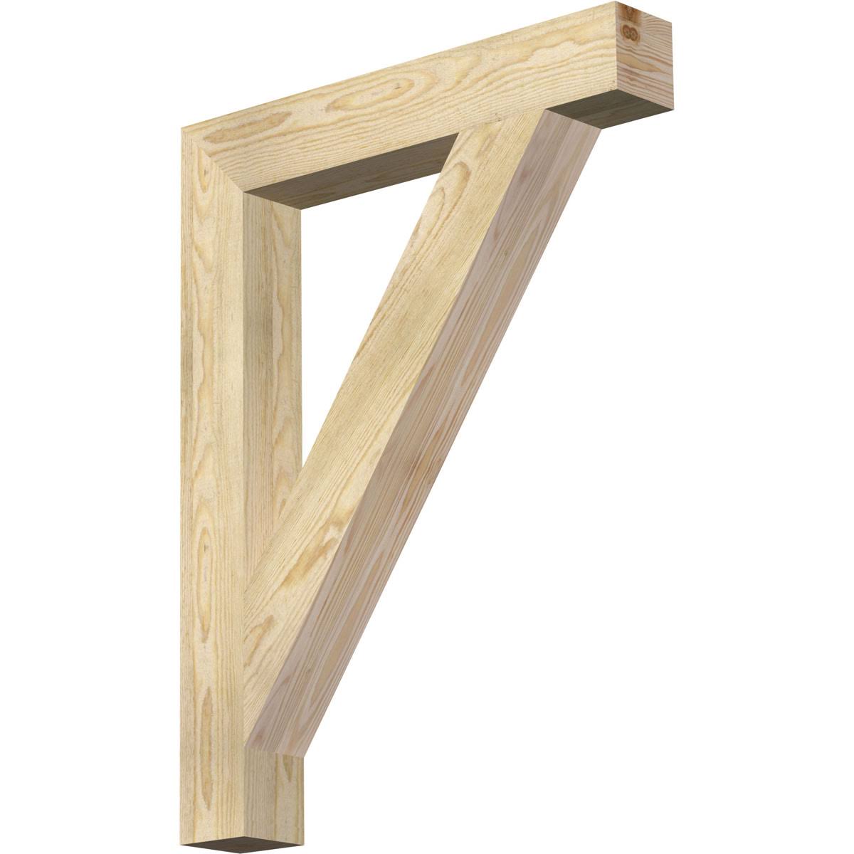 Traditional Block Rough Sawn Douglas Fir Bracket K429