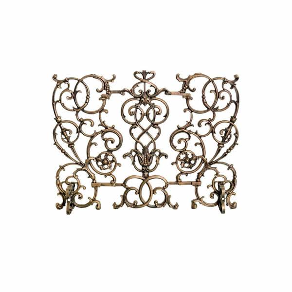 Cast Iron Fireplace Screen Matte Black H877735