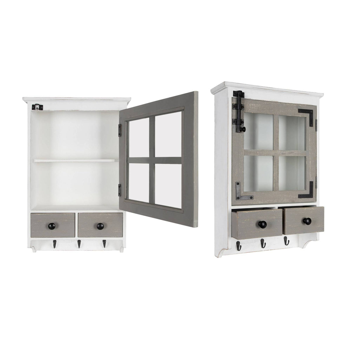 Farmhouse Wood Wall Cabinet F21419