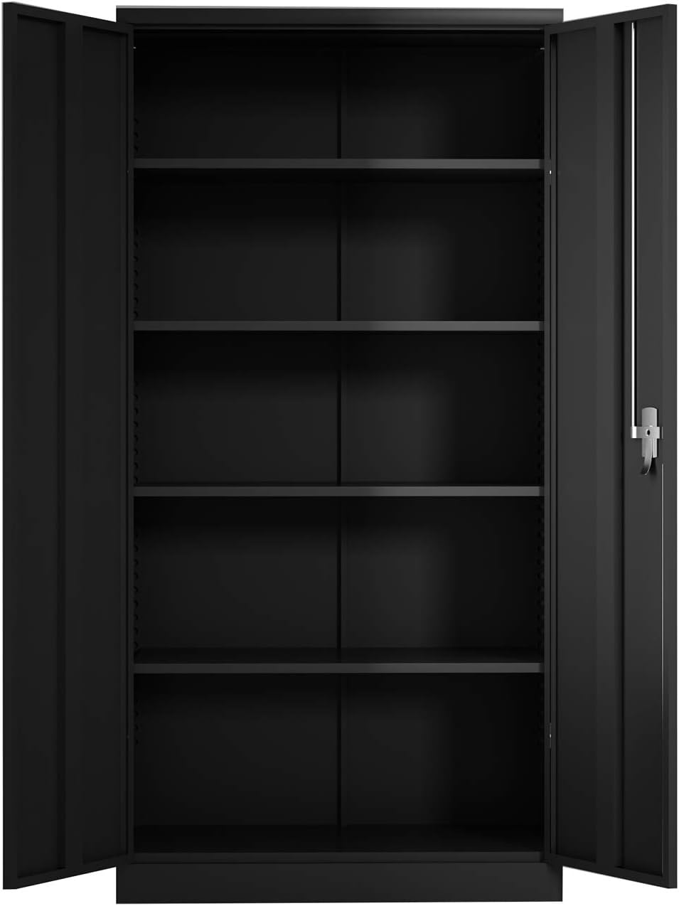 Metal Storage Cabinet with 2 Doors and 4 Adjustable Shelves L5741
