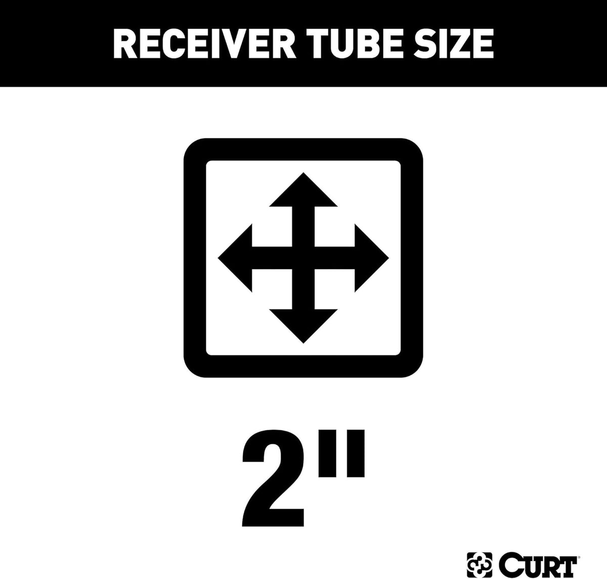 Class 3 Trailer Hitch, 2-Inch Receiver, Round Tube Frame L664145