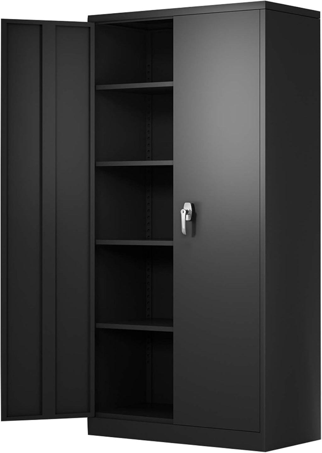 Metal Storage Cabinet with 2 Doors and 4 Adjustable Shelves L5741