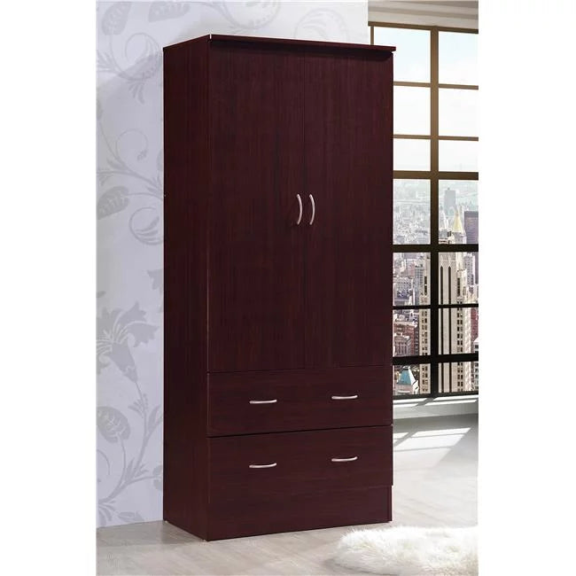 2 Door Mahogany Wardrobe Y584