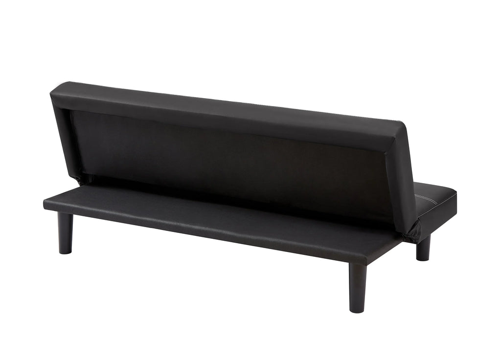Black PU Convertible Sofa Bed M71558