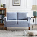 Light Gray Fabric Loveseat Z1233