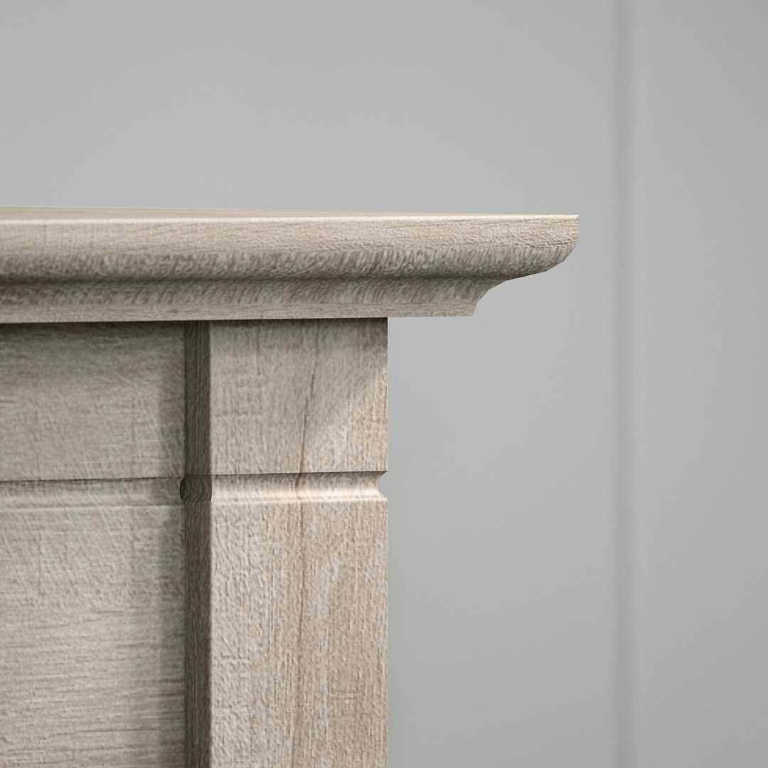 60W L Shaped Desk, Cape Cod Gray Q44738