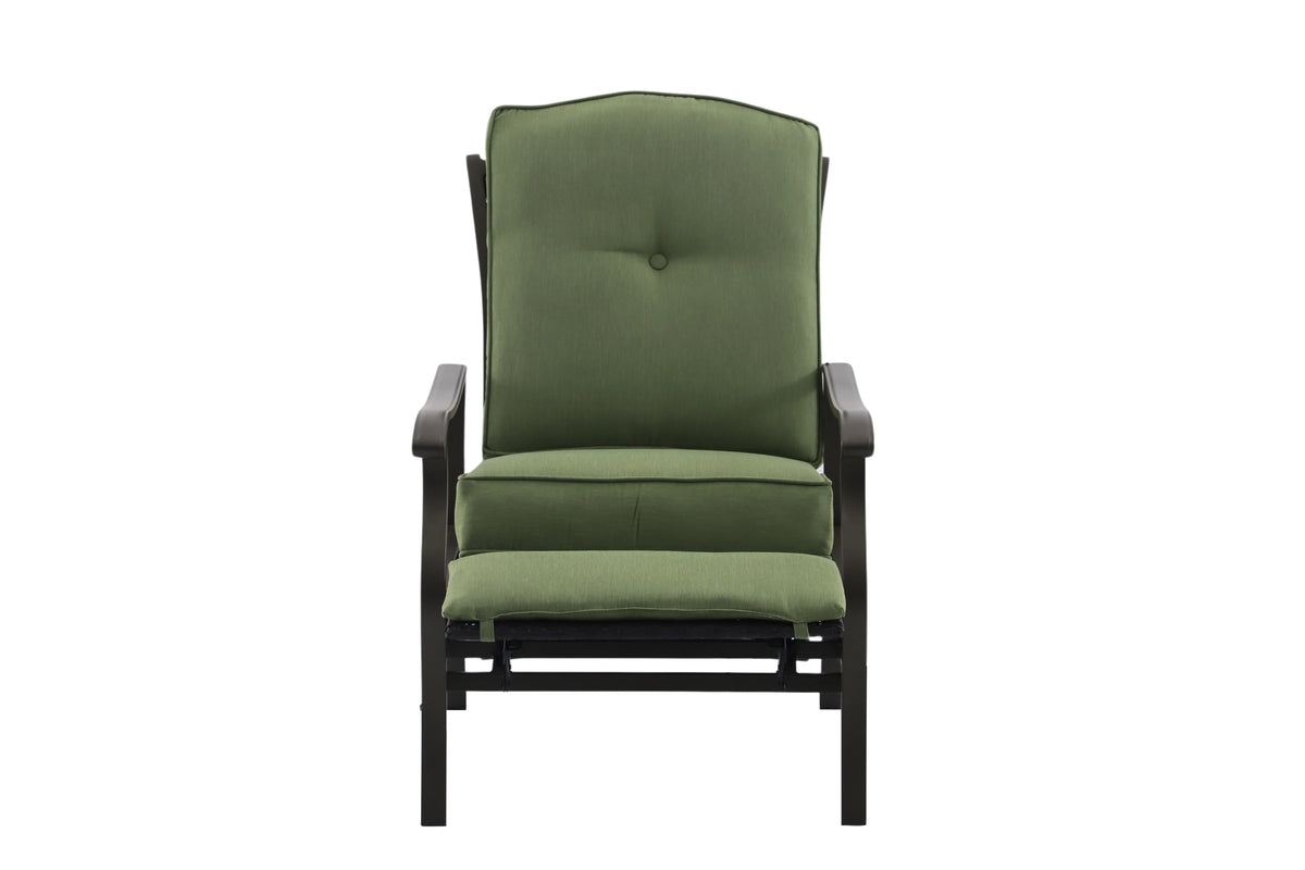 Green Steel Outdoor Recliner L9706