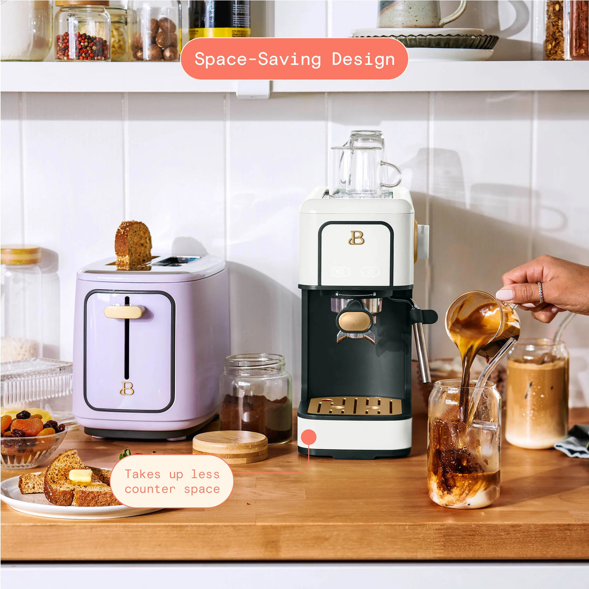 White 20-Bar Espresso Maker I567800