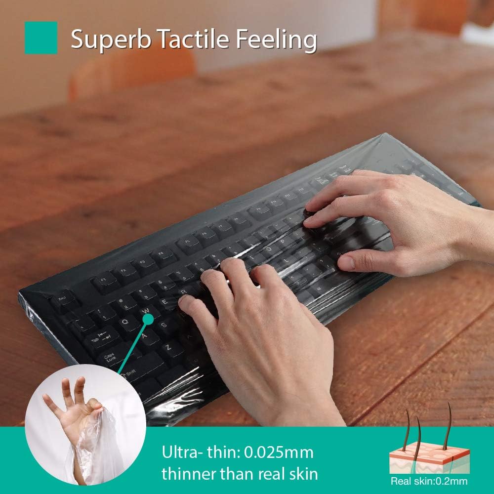 Waterproof Anti-Dust Universal Keyboard Cap Cover 100 Pack T5105
