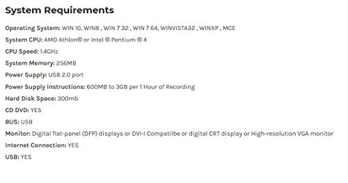 VC500 VHS to Digital File Converter U84217