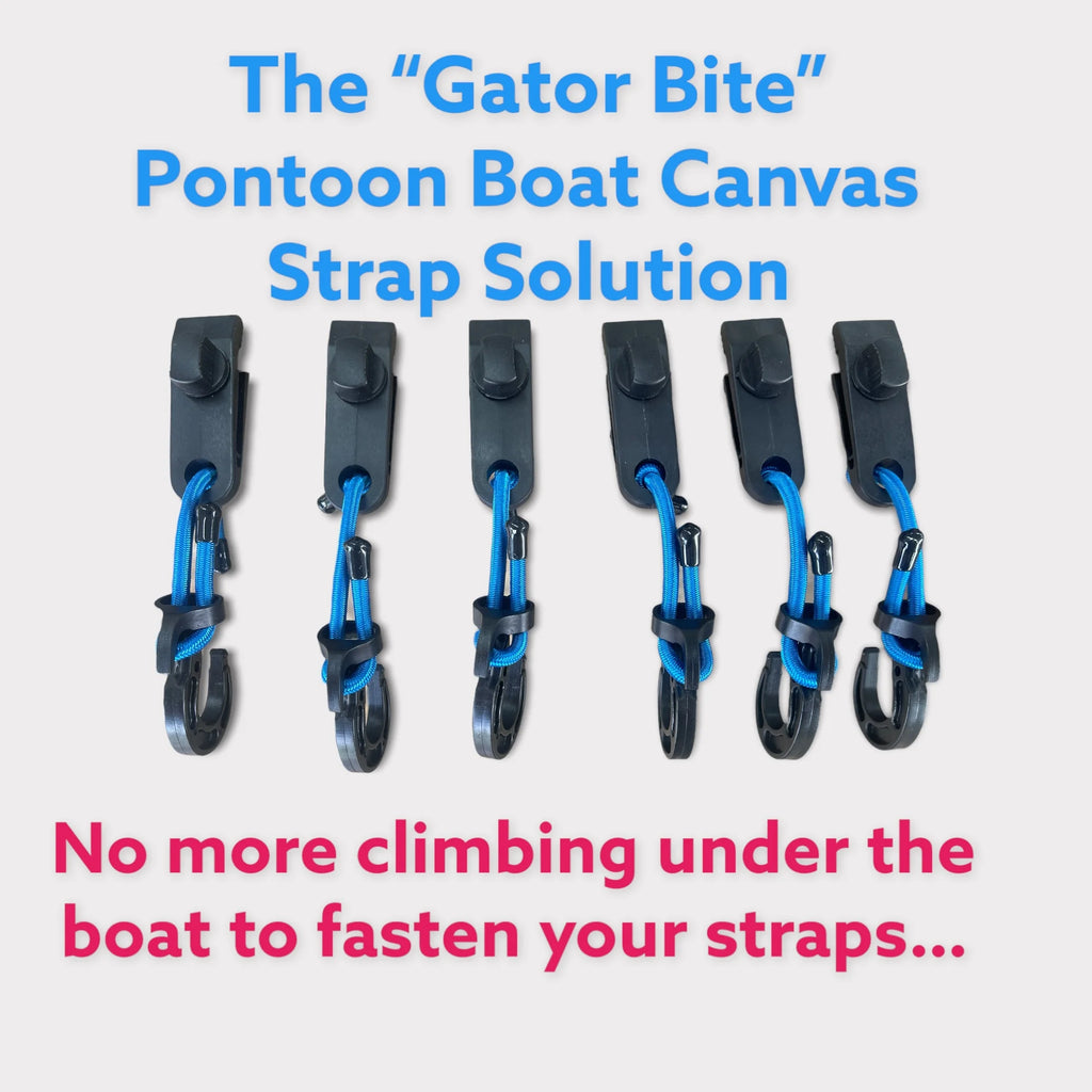 Pontoon Boat Canvas Solution Combo Pack with 12 Gator Bites O67020