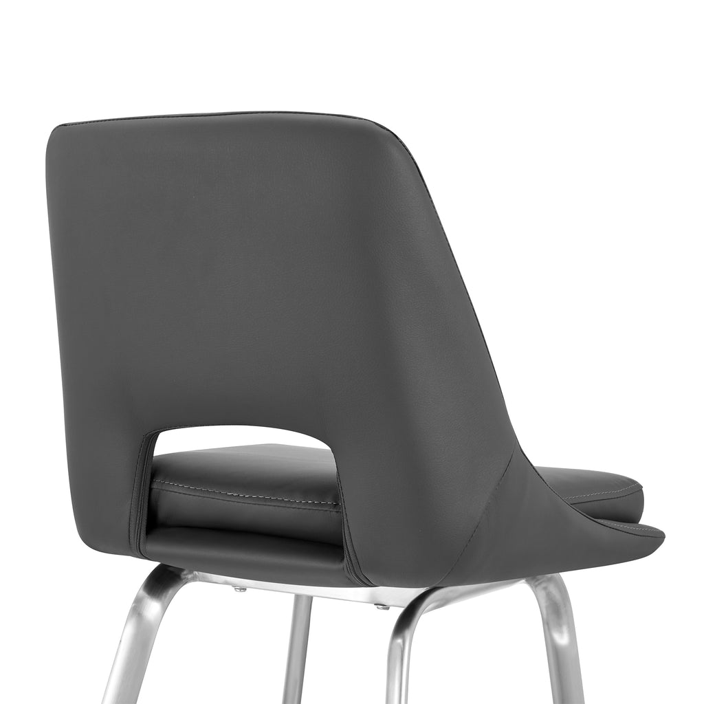 Gray/Steel Swivel Counter Stool B207766