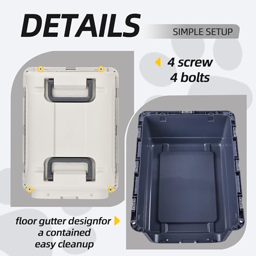 Plastic Airline Approved Travel Dog Crate, Medium X51977