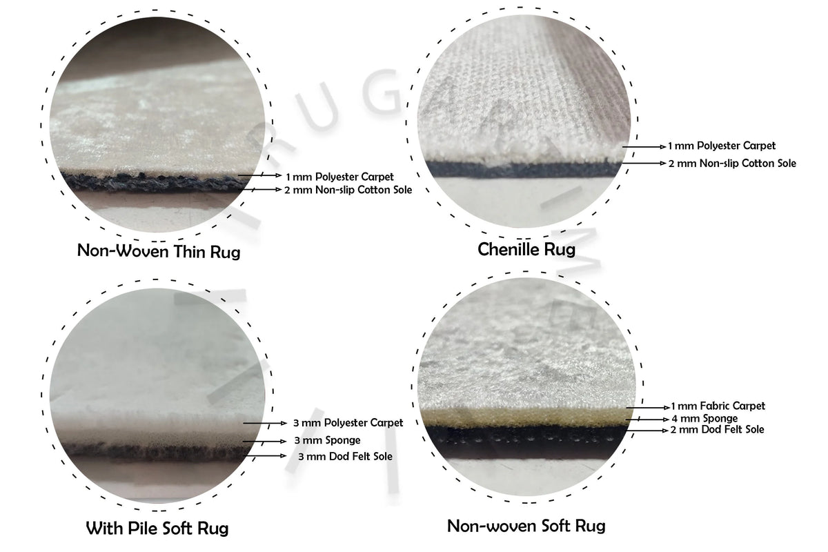 2'x3' Shimmery Marble Printed Rug F519