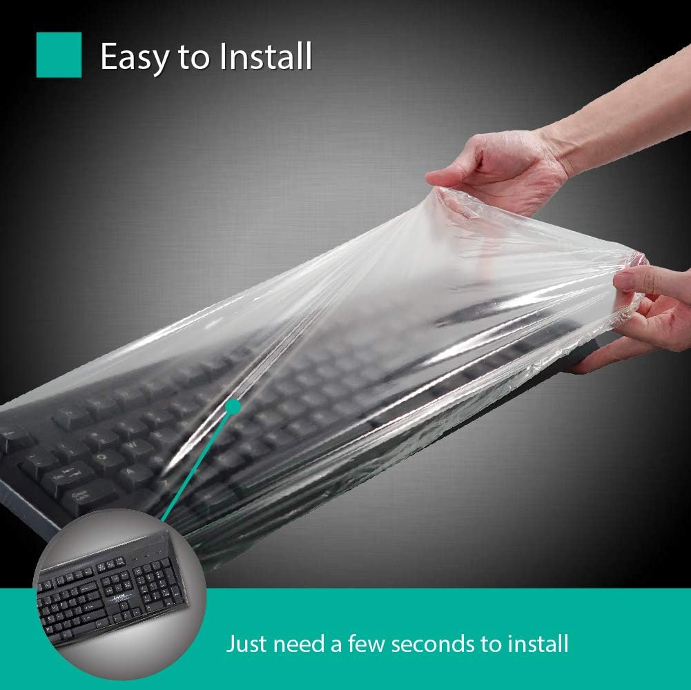 Waterproof Anti-Dust Universal Keyboard Cap Cover 100 Pack T5105