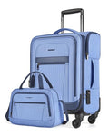 Gray 20 inch Softside Carry-On Luggage with Spinner Wheels T176453