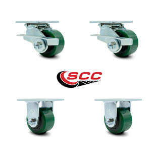 3.25 inch x 2 inch Polyurethane Caster Set V144