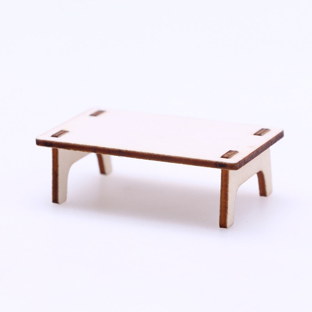 10pcs Mini Wooden Table Model Furniture Ornament B429