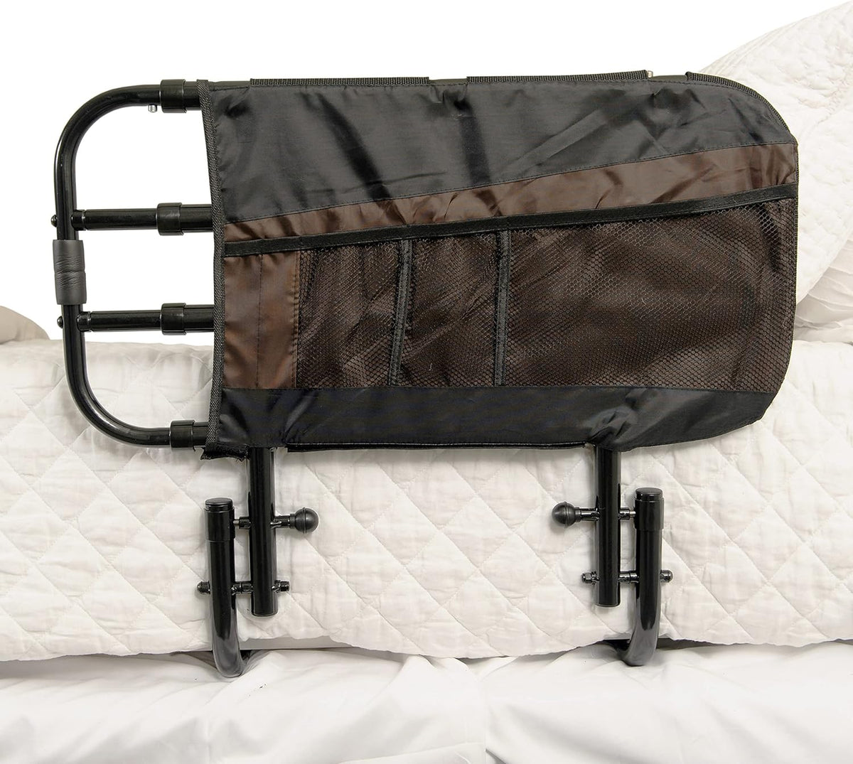 Adjustable Bed Rail with Organizer Pouch Z683