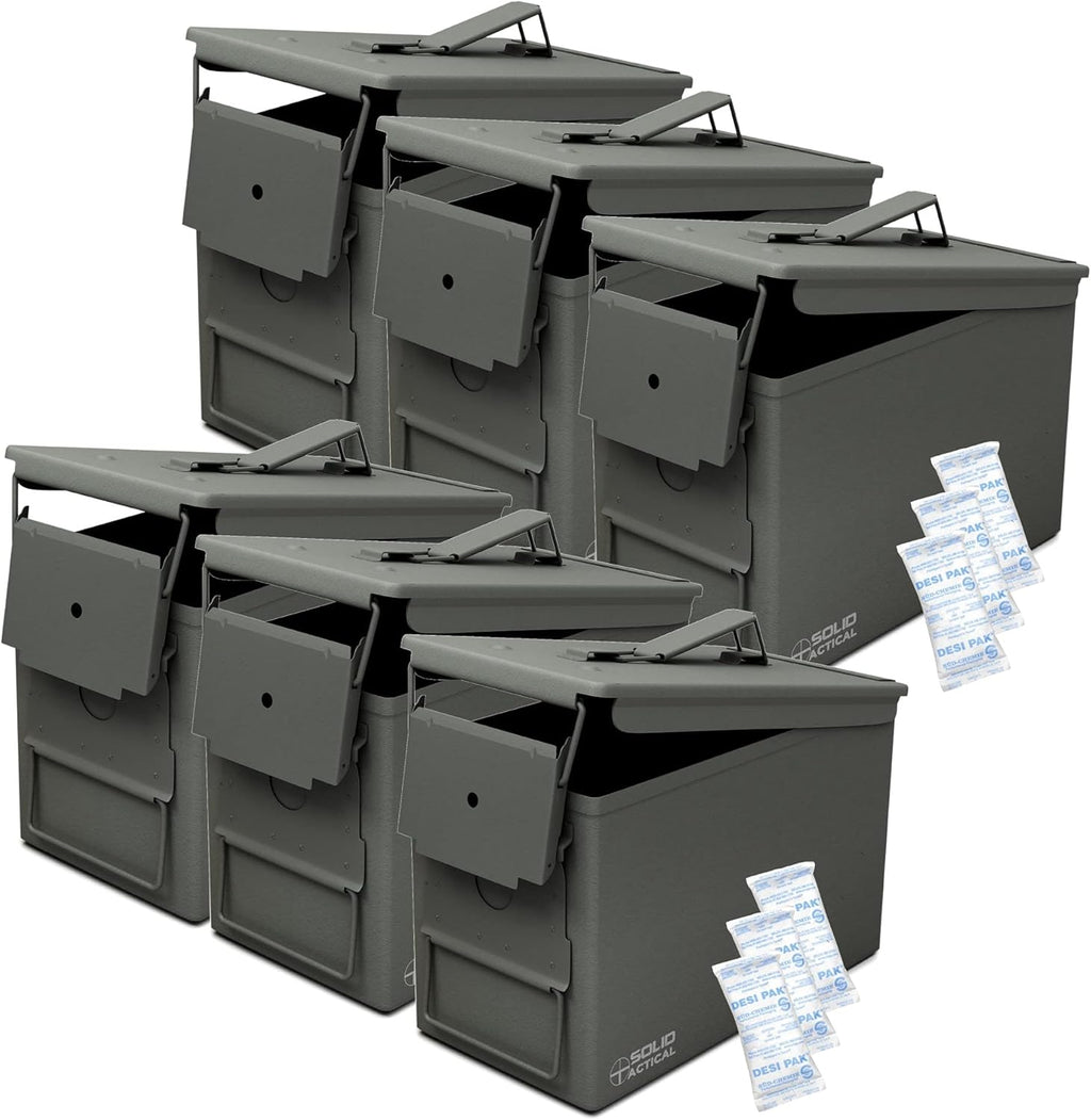 Matte Black OD Green FDE Brown Steel Ammo Can J436
