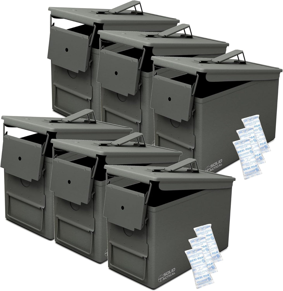 Matte Black OD Green FDE Brown Steel Ammo Can J436