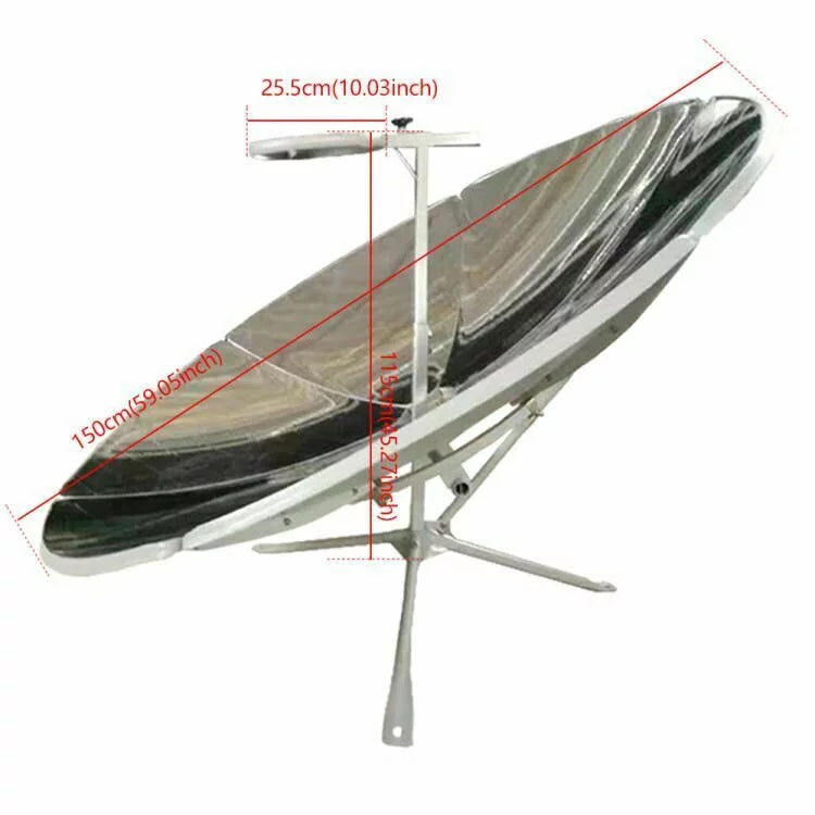 Portable Solar Cooker Stove Iron 150cm Parabolic P610