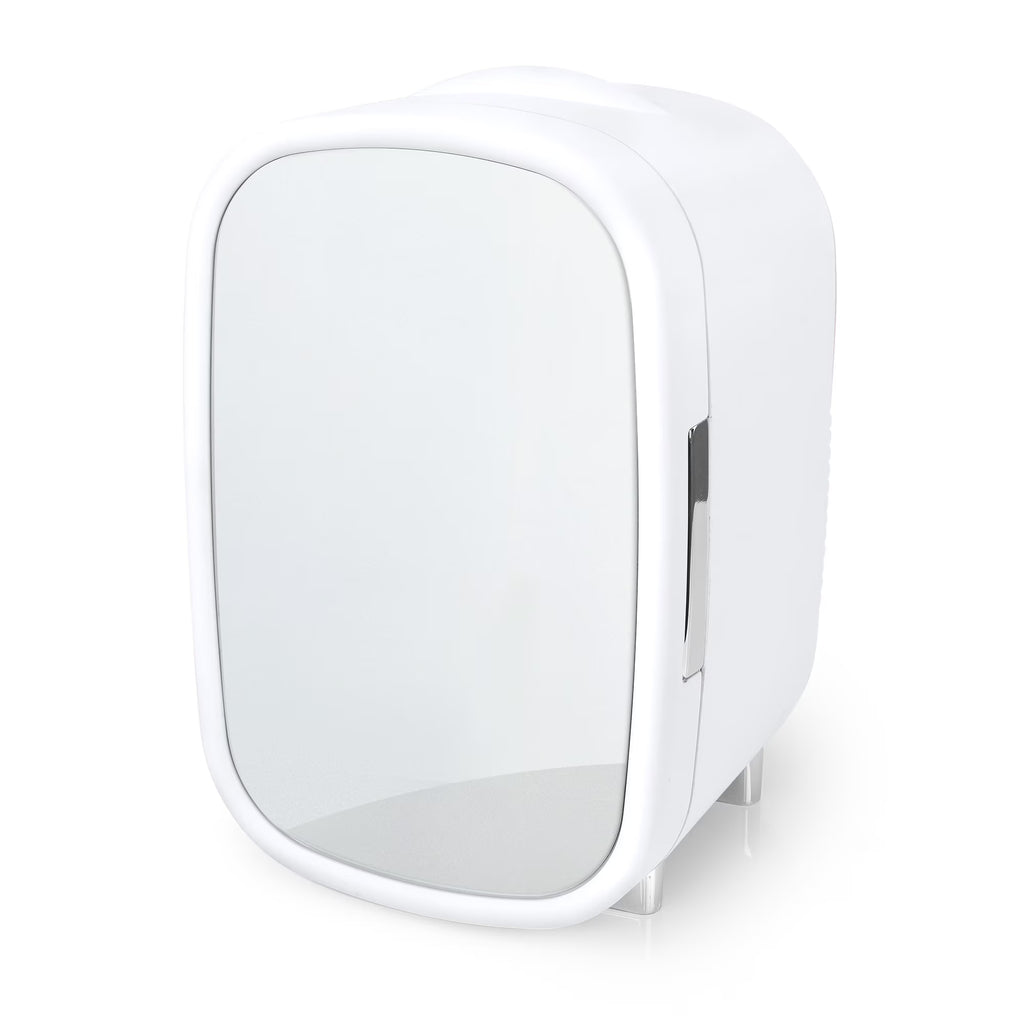 White 7L Mini Fridge with Mirror Door I17570