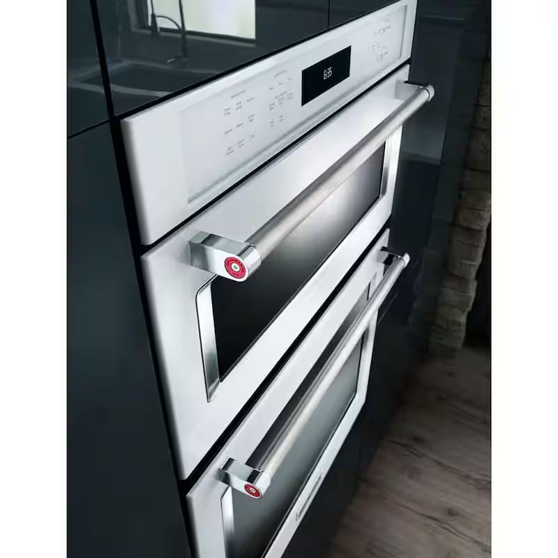 30 in. Double Electric Wall Oven Self-Cleaning with Convection in White I16381