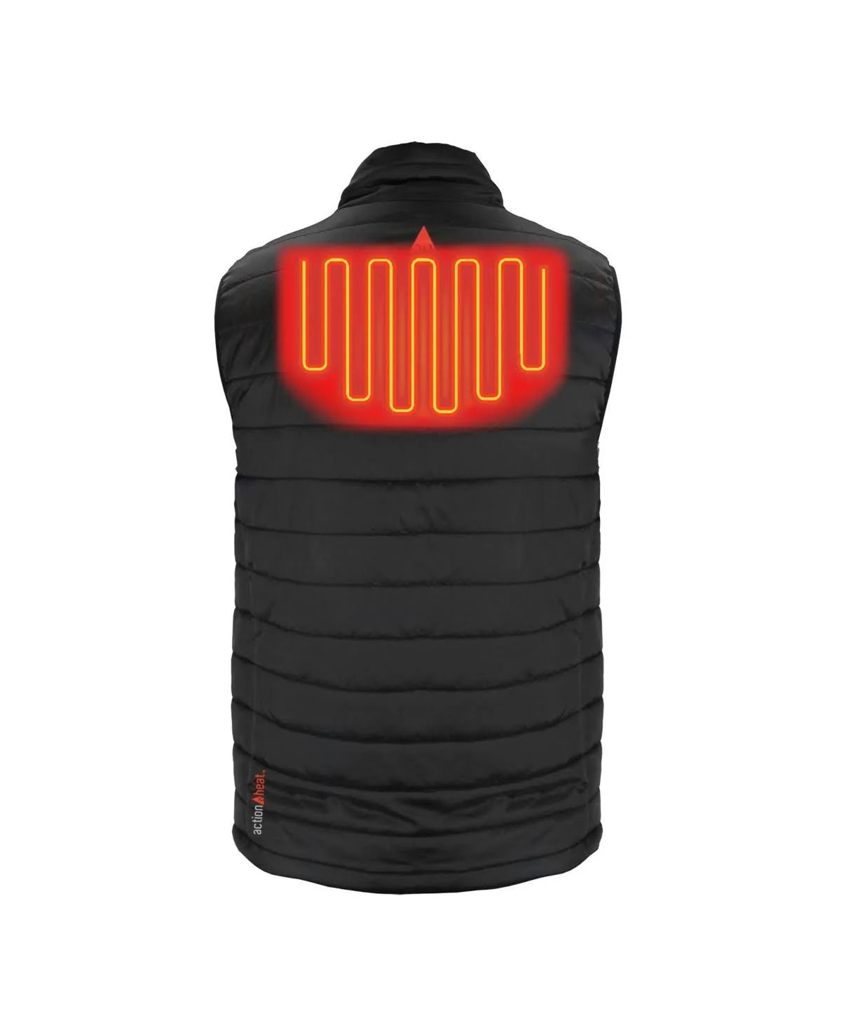 Black Heated Insulated Puffer Vest Y105
