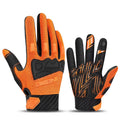 Orange Medium MTB Touchscreen Bike Gloves X832984