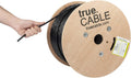 1000ft White 23AWG 4 Pair Solid Bare Copper Bulk Ethernet Cable I10408