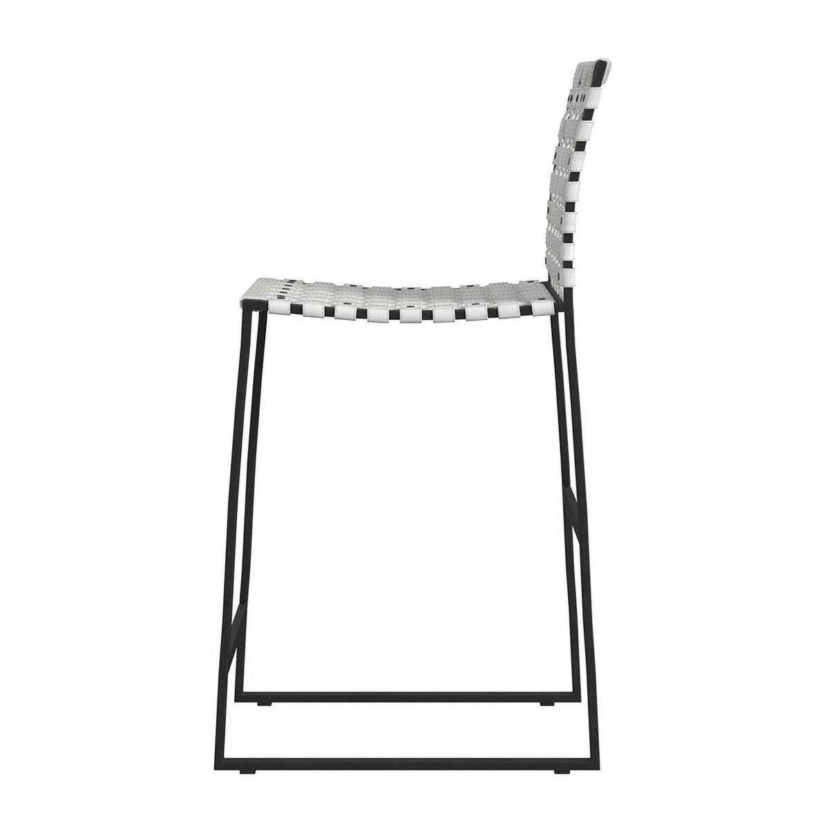 Woven Leather Counter Stool C215