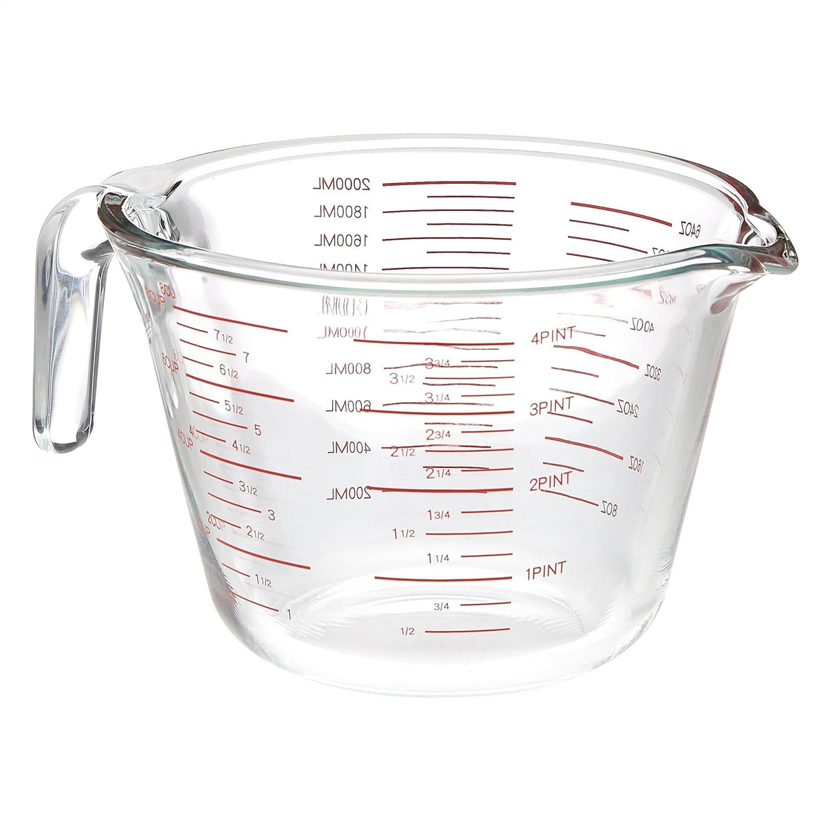 Glass Measuring Cup, 8 Cup Capacity, Transparent A6517