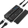 10-in-1 USB-C Docking Station with M.2 NVMe and SATA SSD Enclosure D271
