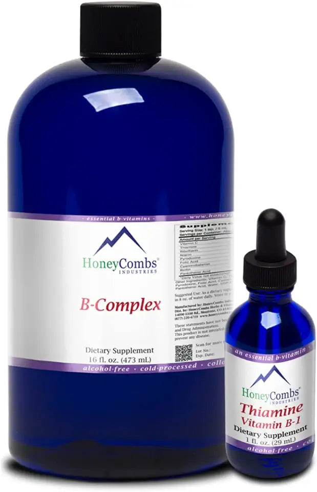 Vitamin B5 Drops 1 Fl Oz + Vitamin B Complex Drops 16 Fl Oz B94227