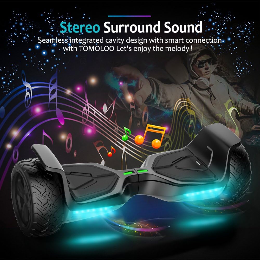 8.5'' All Terrain Off-Road Hoverboard with Bluetooth Speaker, LED Lights L916977
