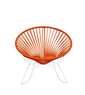 Orange Weave on White Frame Rocker N1769